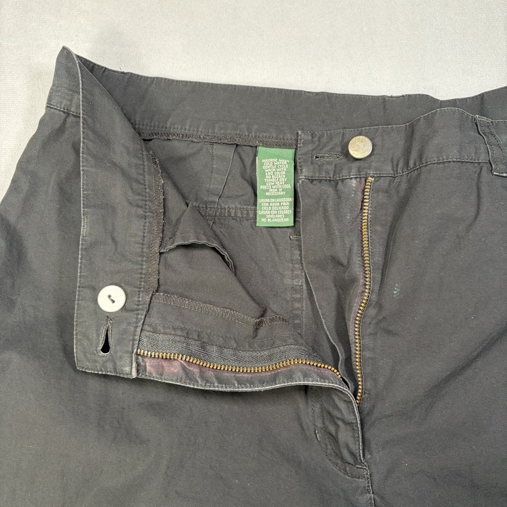 Lauren Ralph Lauren capri Pants Womens Size 12 Black Cotton High Rise. - Picture 7 of 16